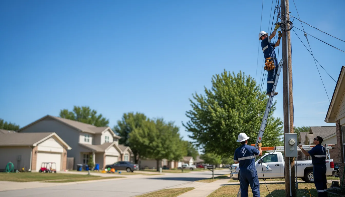 Residential electrician providing installation services in Amityville, NY